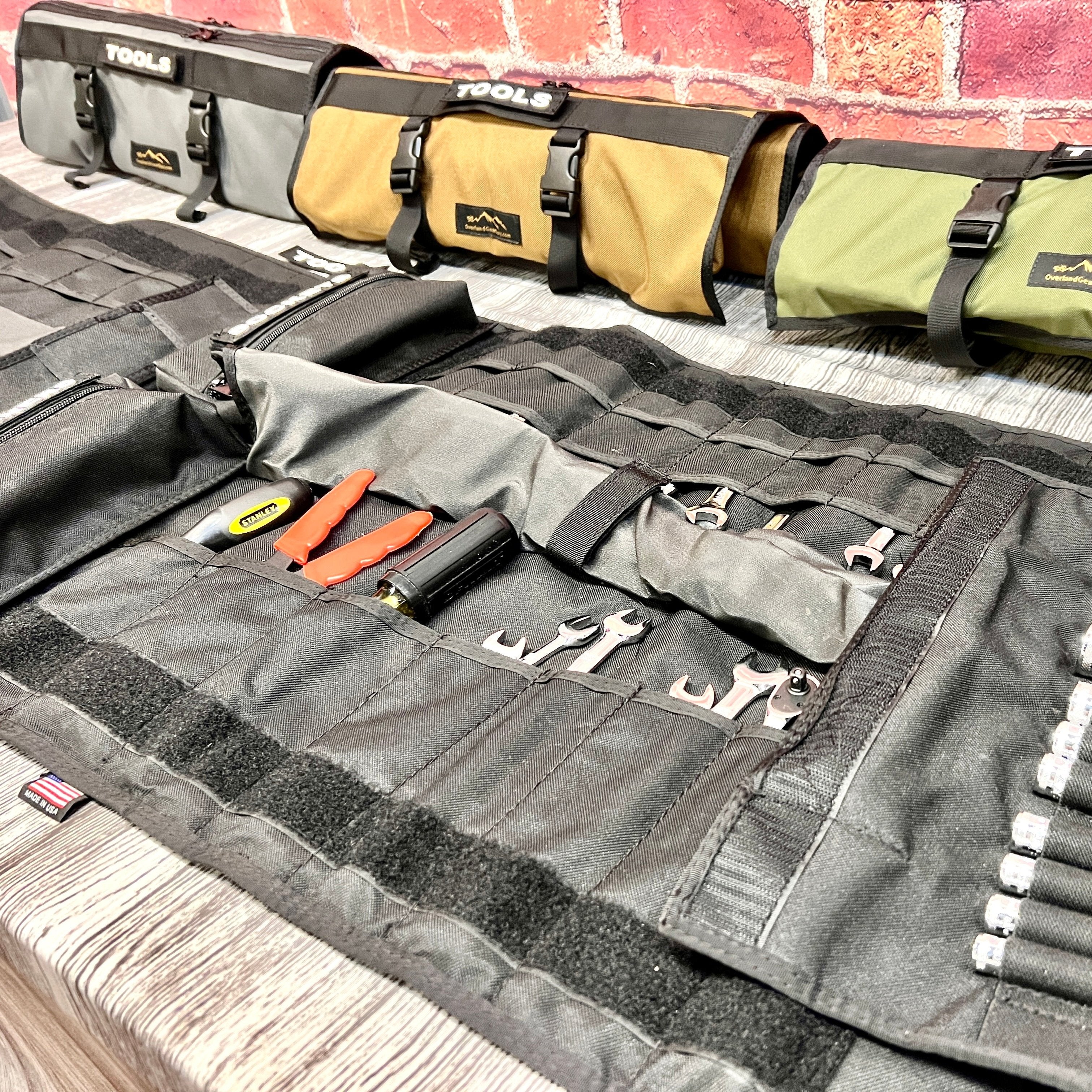 gear to roll Adventure Tool Roll by Overland Gear Guy Forest Green