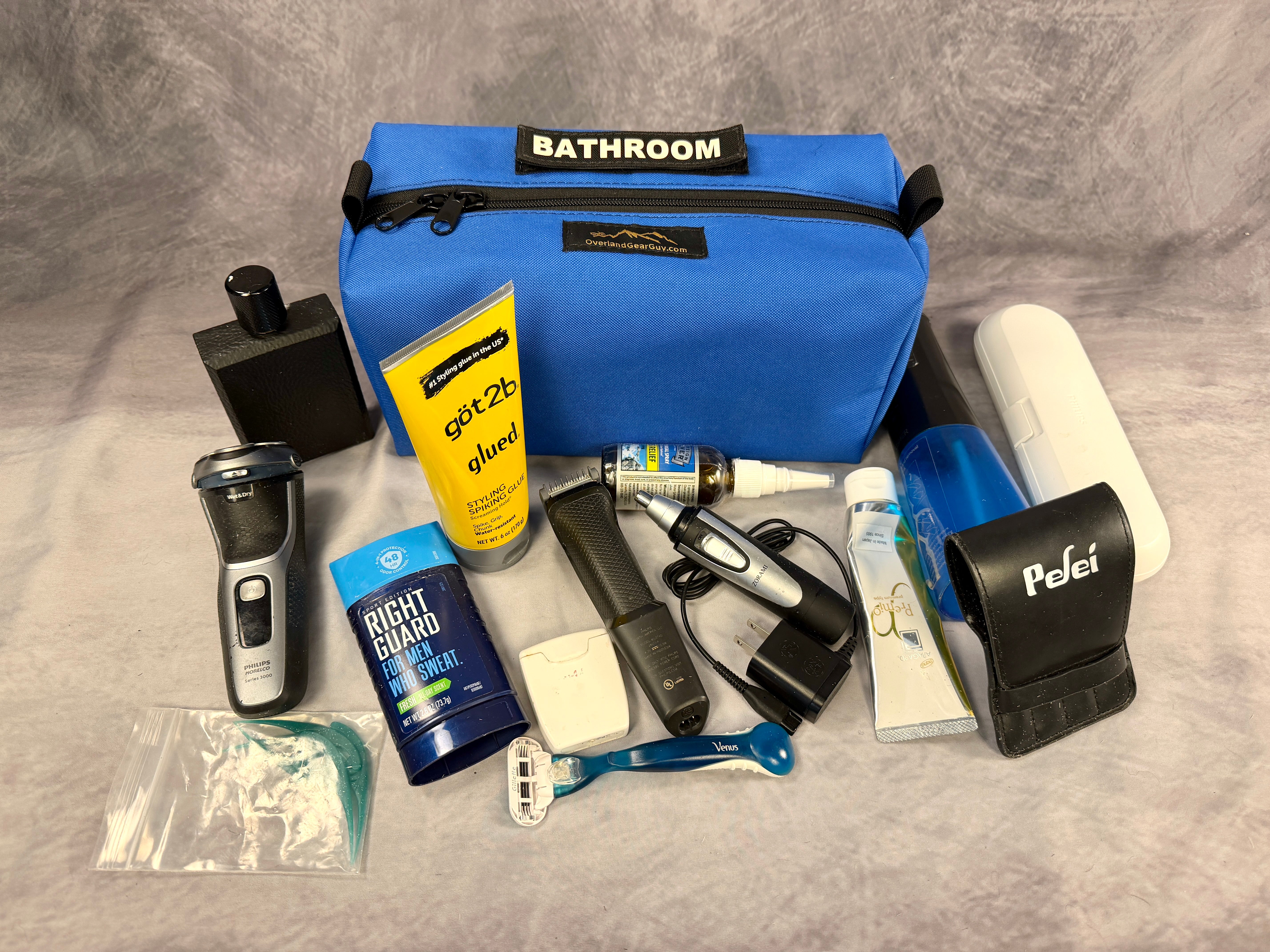 custom travel toiletries bag Ditty Toiletries Bag - Travel Bathroom Bag