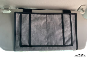 Ford Transit Visor Organizer by Overland Gear Guy - Van Life Accessories