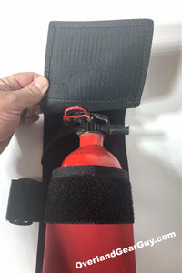 Fire Extinguisher Pouch for Jeep Wrangler by Overland Gear Guy - Available in multiple colors