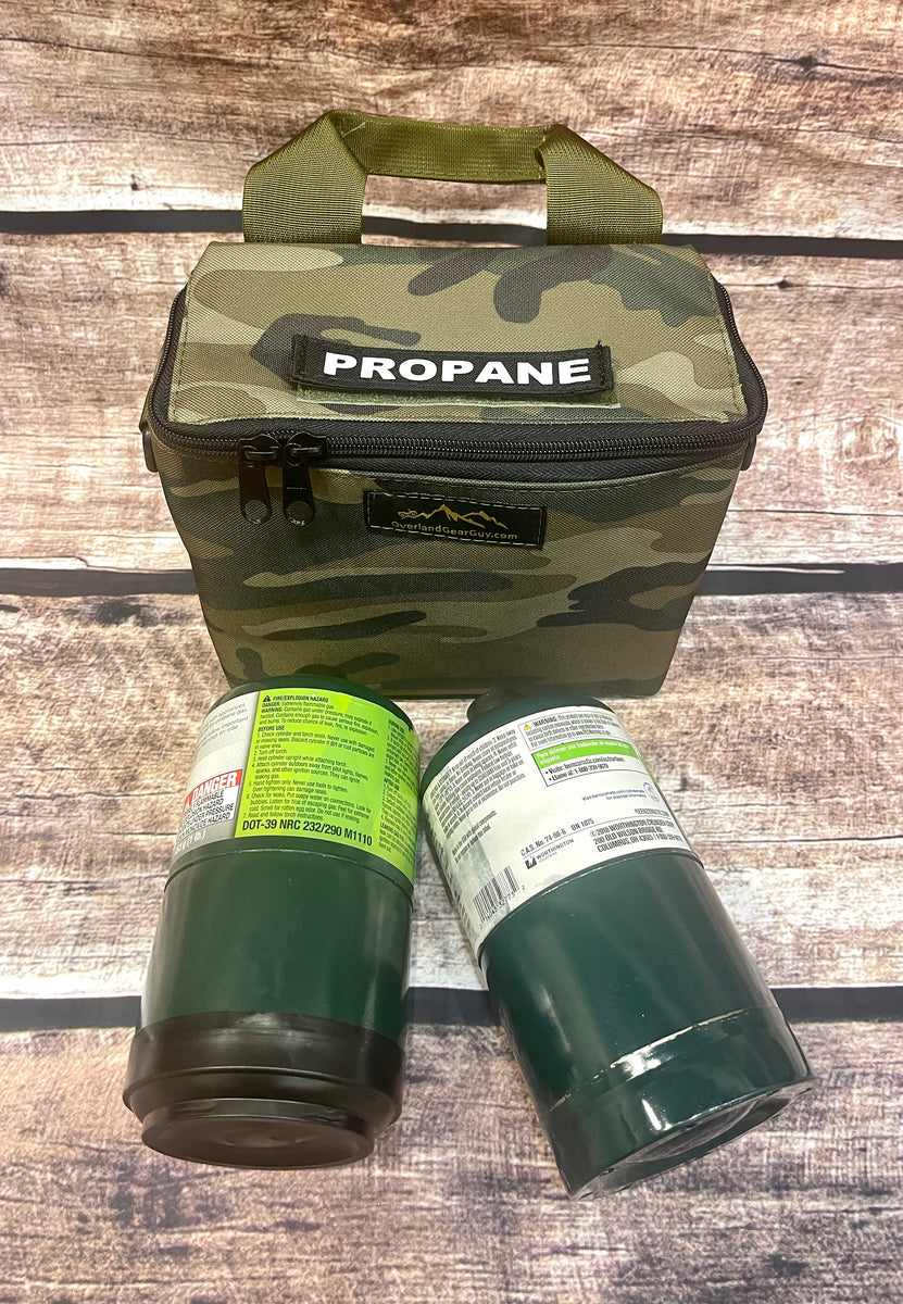 Dual Propane Bottle Pouch, Camping Accessories, Overland