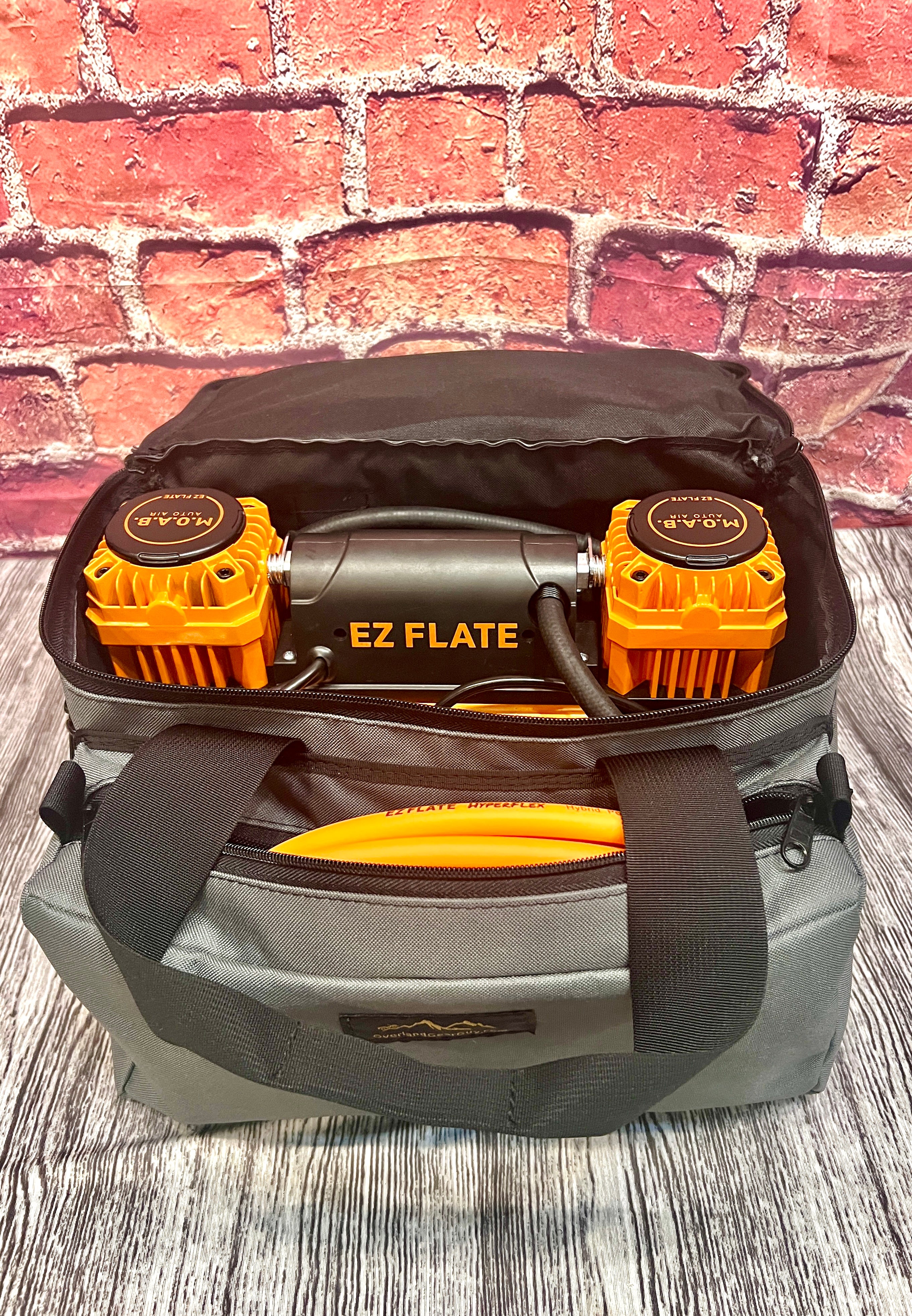 a-series 2.0 quick-top 3600 olive tackle bag EZ Flate Air Compressor Deluxe Carry Bag Woodland Camo / Yes EZ Flate large logo
