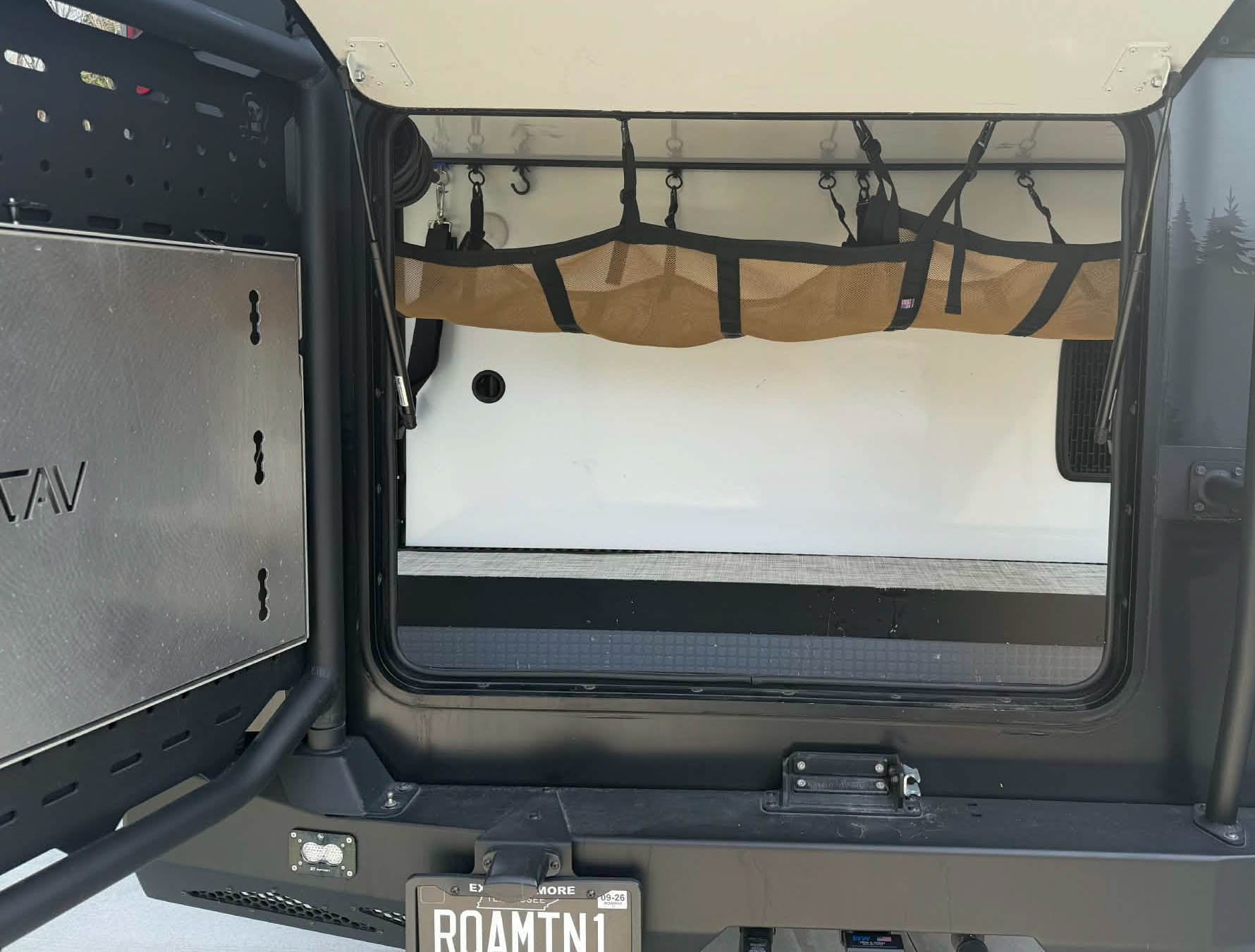 Minivan Rear Cargo Net EKKO Van Garage Cargo Net - Campervan cargo net - Van Life Accessories ...