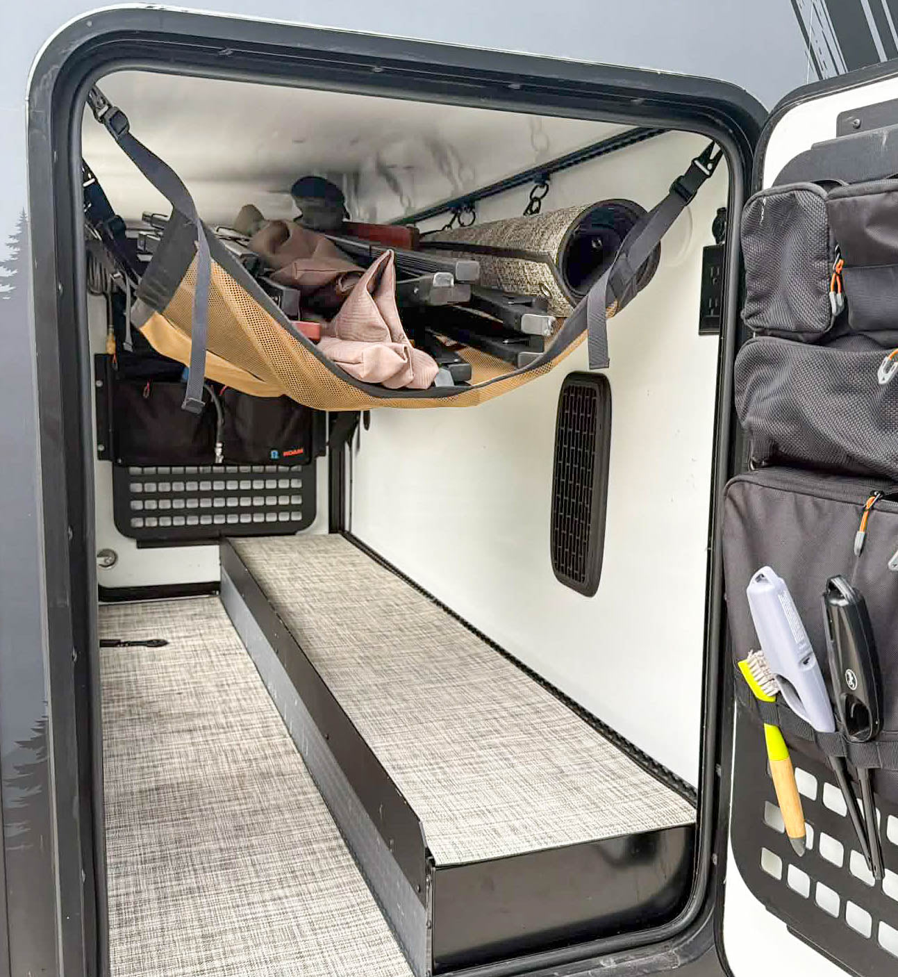 Minivan Rear Cargo Net EKKO Van Garage Cargo Net - Campervan cargo net - Van Life Accessories ...