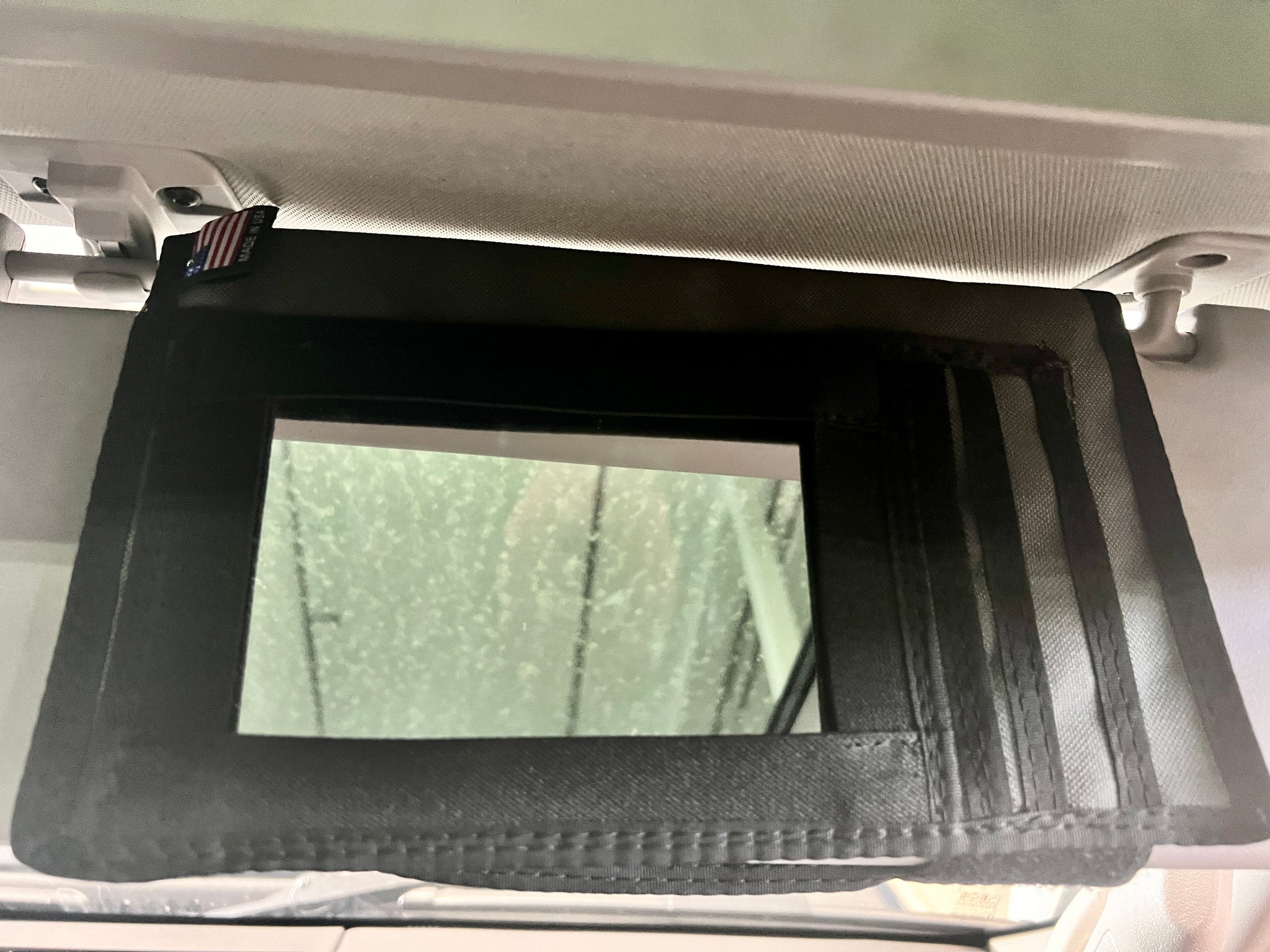 INEOS Grenadier MOLLE Visor Organizer With MIRROR Overland Gear Guy