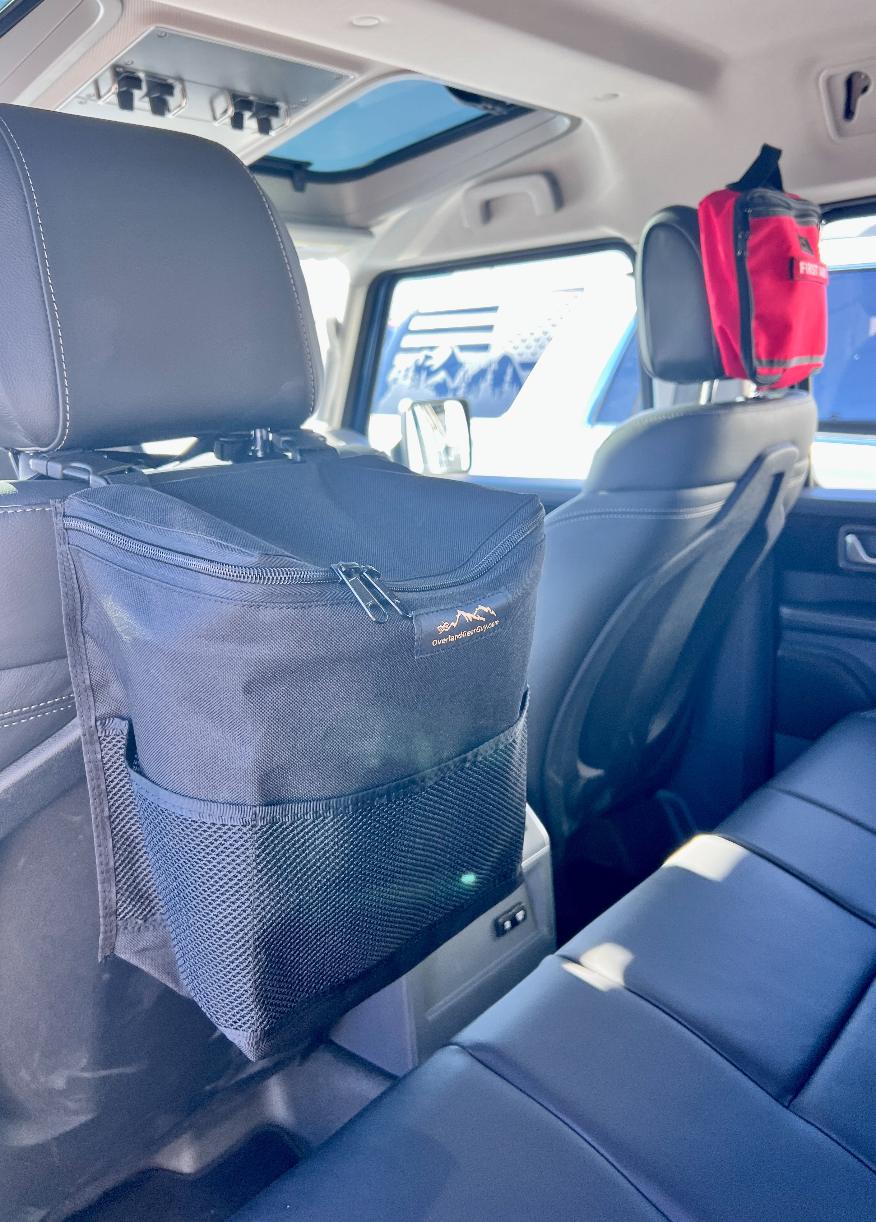 INEOS Grenadier Small Headrest Trash Bag Overland Gear Guy Accessories
