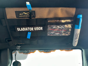 Jeep Gladiator MOLLE Visor Organizer - Tacoma Visor