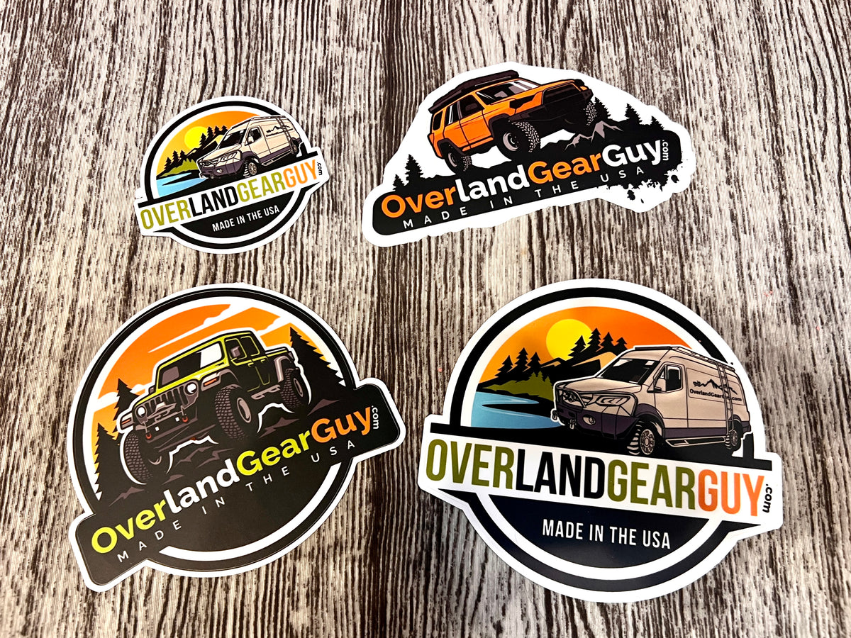 Overland Sticker OverlandGearGuy.com Sticker - Ineos -Jeep -Van -4runner - Overland Gear Guy