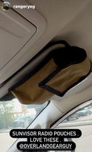 Load image into Gallery viewer, Sun Visor Radio Pouch