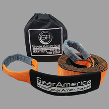 Load image into Gallery viewer, GearAmerica Heavy Duty Recovery Tow Strap 3&quot; x20&#39; | 35,000 LBS Rated Capacity