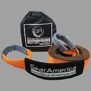 GearAmerica Heavy Duty Recovery Tow Strap 3" x20' | 35,000 LBS Rated Capacity