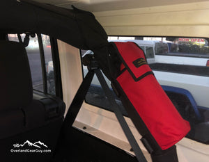 Fire Extinguisher Pouch for Jeep Roll Bar by Overland Gear Guy - Available in multiple colors