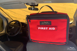 First Aid kit headrest pouch, vehicle first aid kit, headrest first aid kit