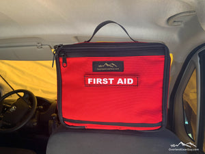 First Aid kit headrest pouch, vehicle first aid kit, headrest first aid kit