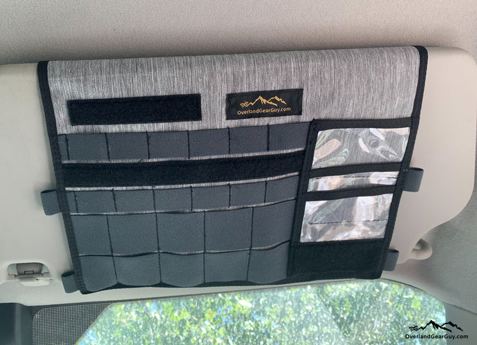 Ford Transit Visor Organizer by Overland Gear Guy - Van Life Accessories