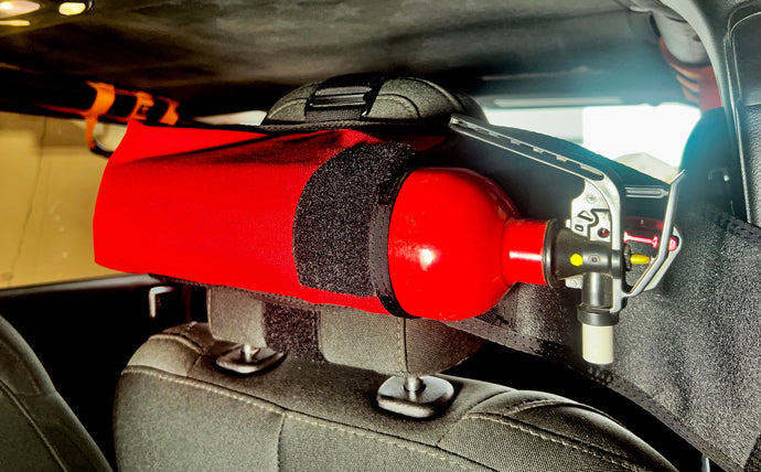 Fire Extinguisher Headrest Pouch Jeep Gladiator 