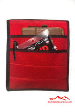 Load image into Gallery viewer, Red Velcro Pocket, Accessories Flat Pocket with Velcro by Overland Gear Guy