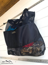 Load image into Gallery viewer, Mesh laundry bag for campervan, van life accessories by Overland Gear Guy