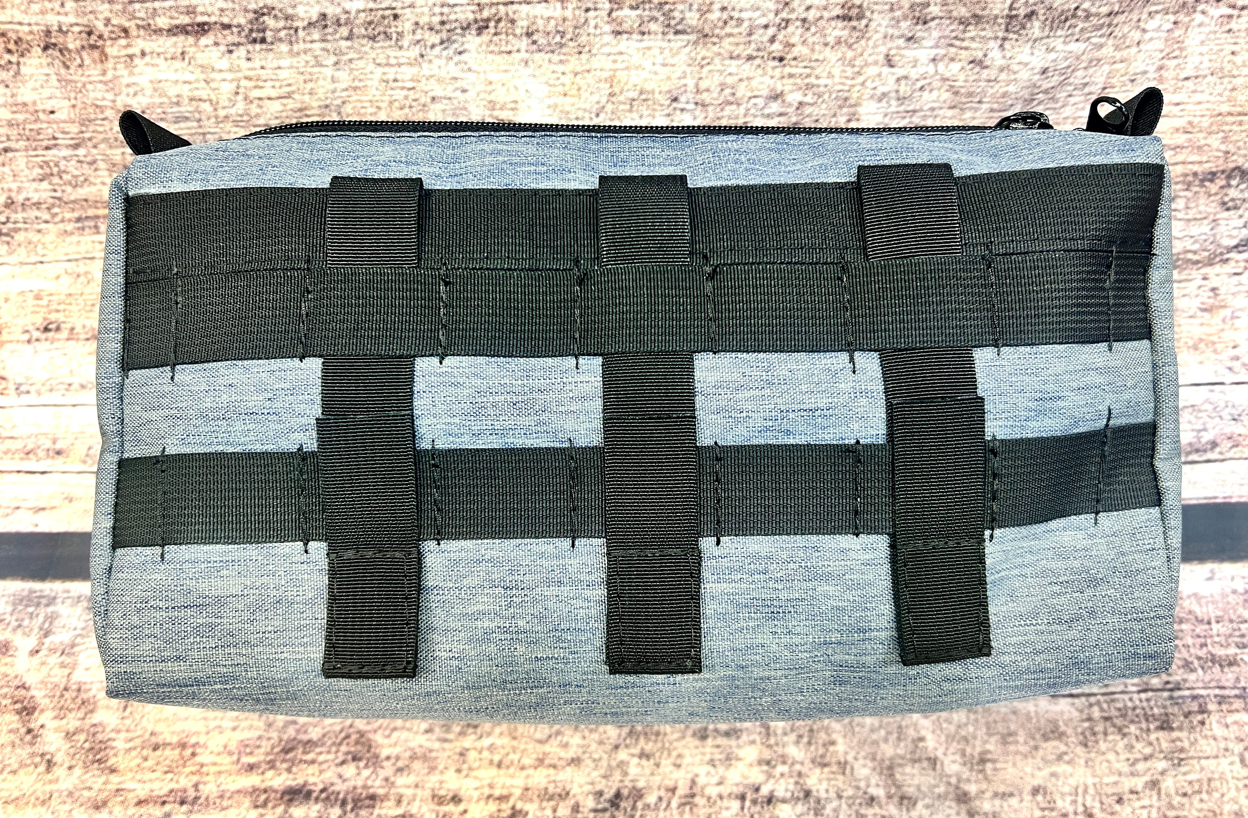 Tool Bag With Dual Compartments, Mesh Pocket, MOLLE System, Gear Pouch