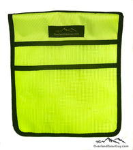 Load image into Gallery viewer, Neon Yellow Jeep Passenger Grab Handle Flat Pocket by Overland Gear Guy