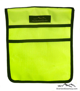 Neon Yellow Jeep Passenger Grab Handle Flat Pocket by Overland Gear Guy