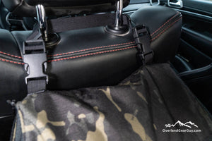Headrest Storage Bag with quick release buckles by Overland Gear Guy
