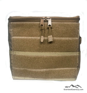 Tan Sequoia Headrest Bag by Overland Gear Guy - Vehicle Seat Cargo Pouch