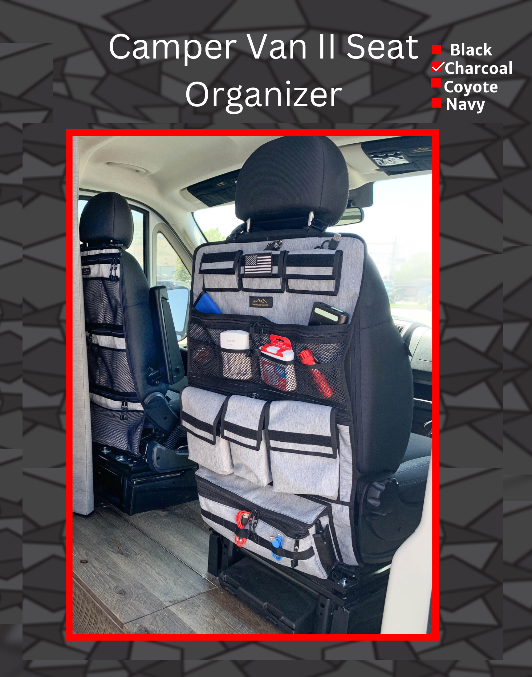 Sprinter III Seat Organizer - Van Seat Organizer - Vanlife