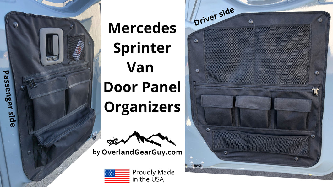 Sprinter Van Door Panel Organizer - Sprinter van accessories by Overland Gear Guy