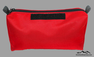 Red Modular Tool Pouch with velcro ID tag by Overland Gear Guy