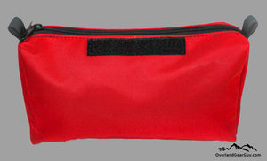 Red Modular Tool Pouch with velcro ID tag by Overland Gear Guy
