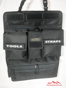 Universal Seat Organizer by Overland Gear Guy - Vehicle Organizer with pocket, velcro patches