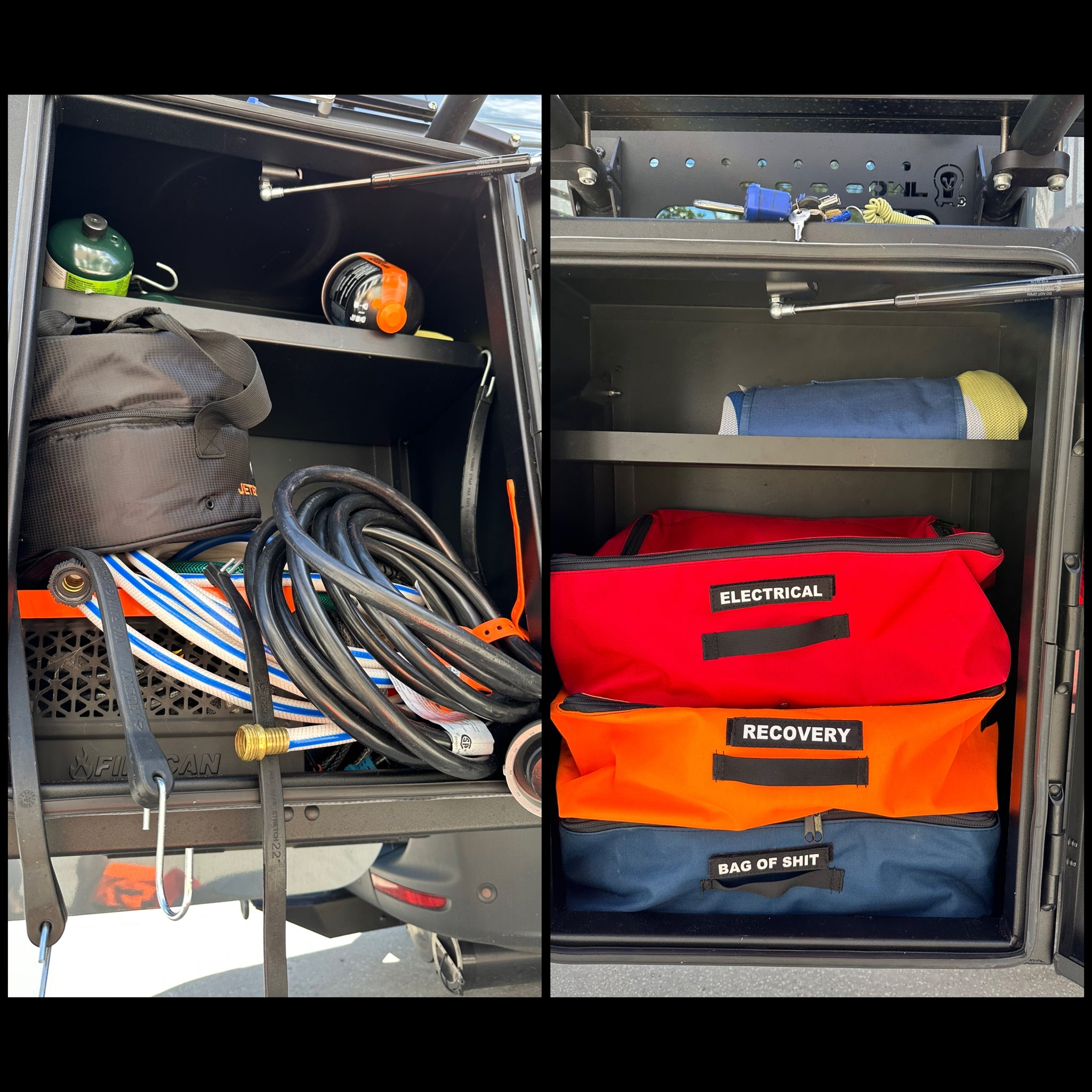 Van Gear Box Storage Bag Set - Van Cargo Box Storage Bag Inserts
