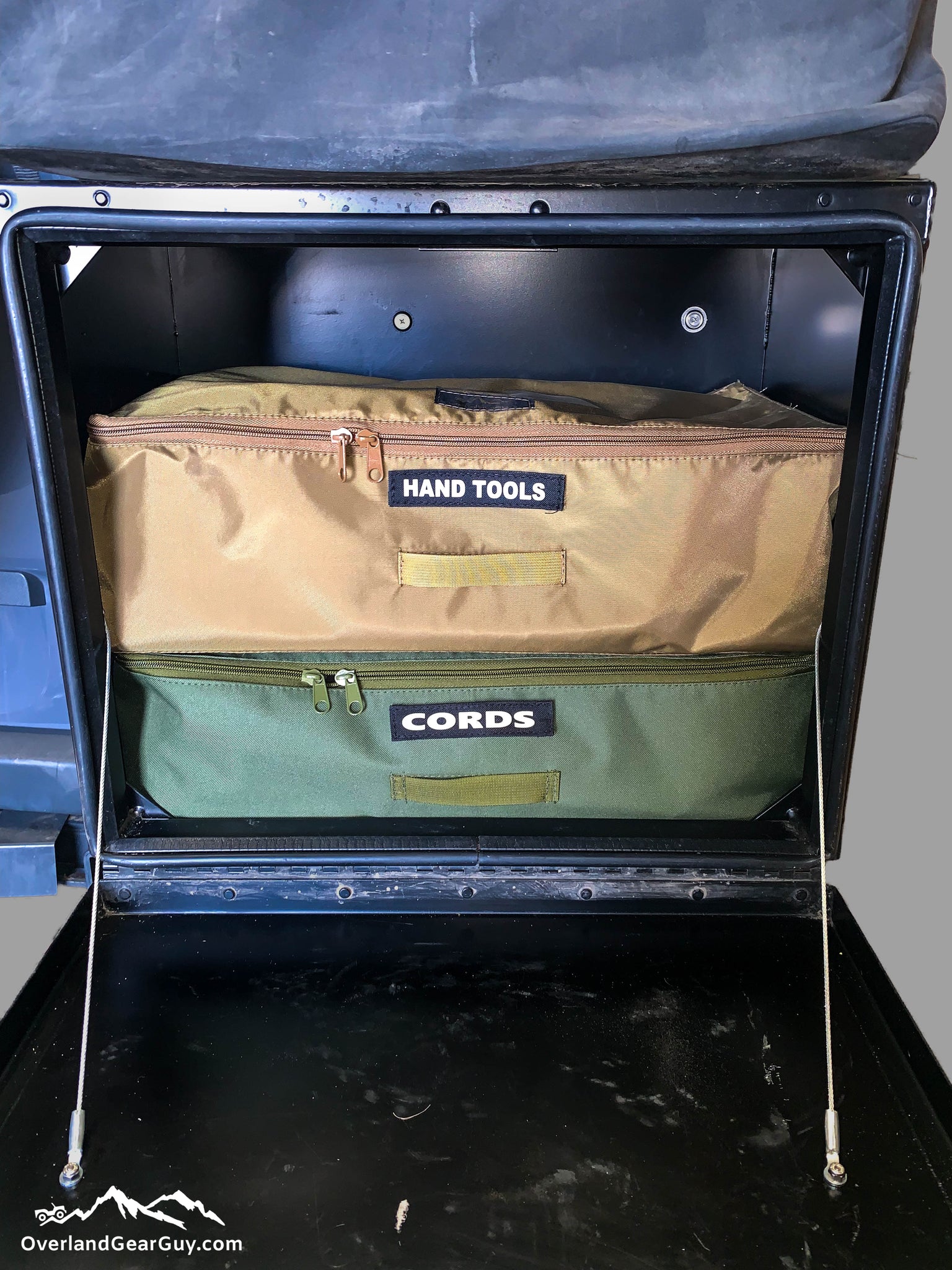 Mule Bag Divider Pouch, Van Overhead Storage Locker Divider Bag – Overland  Gear Guy