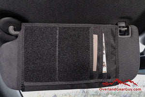 MOLLE vehicle visor organizer by Overland Gear Guy