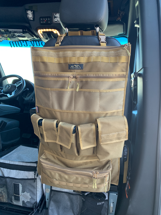 Seat Organizer, AR15, Self Defense, 2nd Amendment , NRA, Concealed Hidden, Open Carry, Vehicle, Van, Jeep, Stay Organized, 